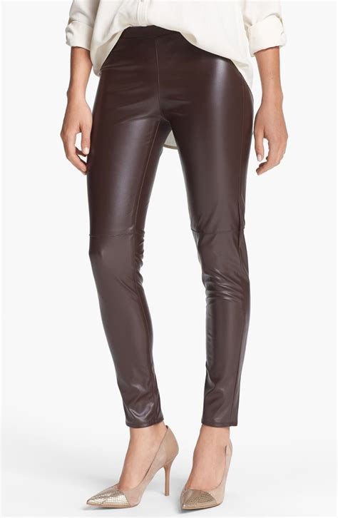 michael michael kors faux-leather jogger pants|Zip Faux Leather Joggers .